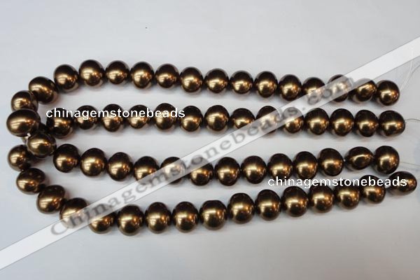 CSB806 15.5 inches 13*15mm oval shell pearl beads wholesale