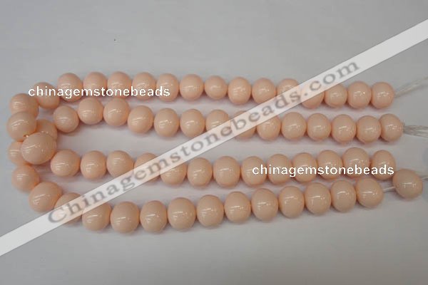 CSB810 15.5 inches 13*15mm oval shell pearl beads wholesale