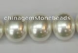 CSB826 15.5 inches 16*19mm oval shell pearl beads wholesale