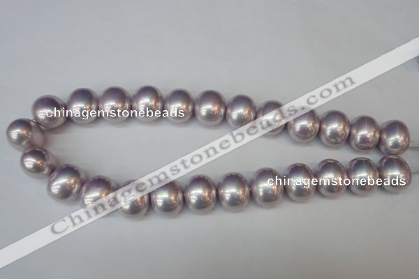 CSB830 15.5 inches 16*19mm oval shell pearl beads wholesale