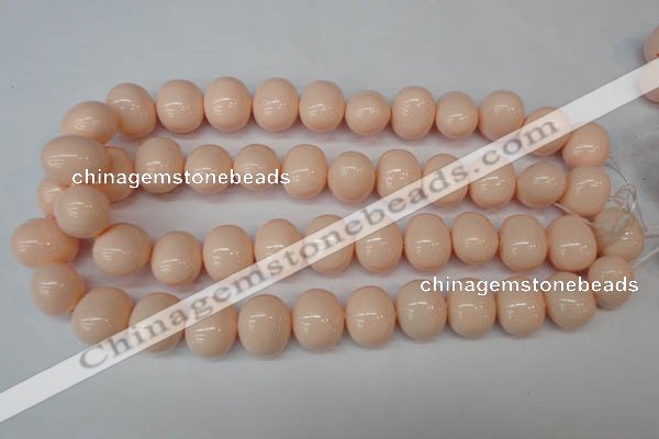 CSB834 15.5 inches 16*19mm oval shell pearl beads wholesale