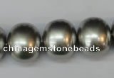 CSB836 15.5 inches 16*19mm oval shell pearl beads wholesale