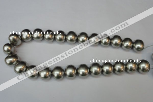 CSB836 15.5 inches 16*19mm oval shell pearl beads wholesale