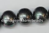 CSB838 15.5 inches 16*19mm oval shell pearl beads wholesale