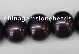 CSB839 15.5 inches 16*19mm oval shell pearl beads wholesale