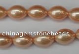 CSB848 15.5 inches 10*14mm rice shell pearl beads wholesale