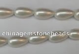 CSB855 15.5 inches 8*14mm teardrop shell pearl beads wholesale