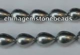 CSB860 15.5 inches 10*12mm teardrop shell pearl beads wholesale