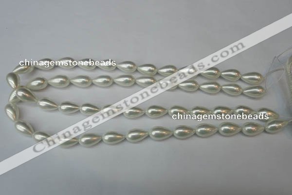 CSB864 15.5 inches 9*16mm teardrop shell pearl beads wholesale