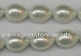 CSB868 15.5 inches 12*16mm teardrop shell pearl beads wholesale