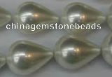 CSB875 15.5 inches 16*22mm teardrop shell pearl beads wholesale