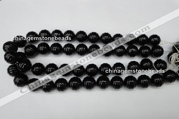 CSB897 15.5 inches 16mm whorl round shell pearl beads wholesale