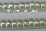 CSB900 15.5 inches 6*12mm rondelle shell pearl beads wholesale