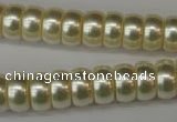 CSB901 15.5 inches 6*12mm rondelle shell pearl beads wholesale