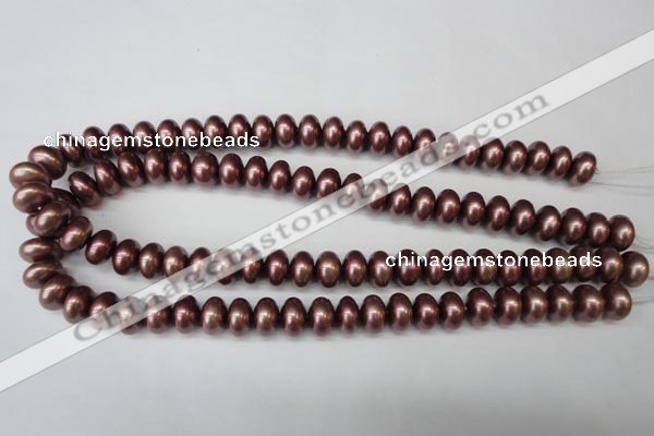 CSB906 15.5 inches 8*12mm rondelle shell pearl beads wholesale