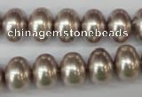 CSB908 15.5 inches 10*14mm rondelle shell pearl beads wholesale