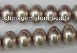 CSB908 15.5 inches 10*14mm rondelle shell pearl beads wholesale