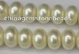 CSB910 15.5 inches 11*15mm rondelle shell pearl beads wholesale