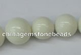 CSB925 15.5 inches 8mm - 14mm round shell pearl beads wholesale