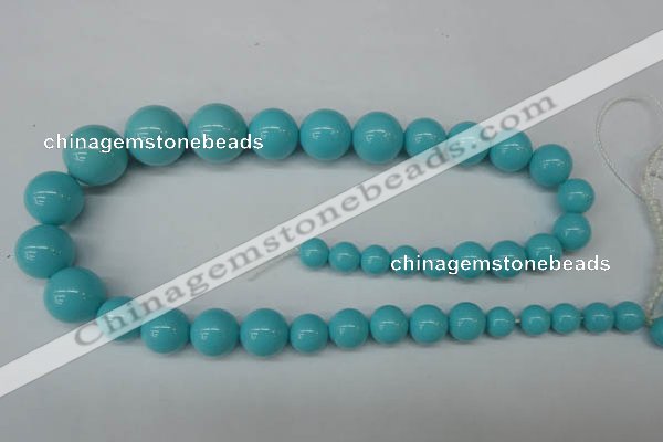 CSB932 15.5 inches 8mm - 16mm round shell pearl beads wholesale