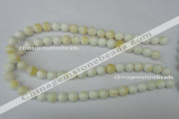 CSB954 15.5 inches 12mm round shell pearl beads wholesale