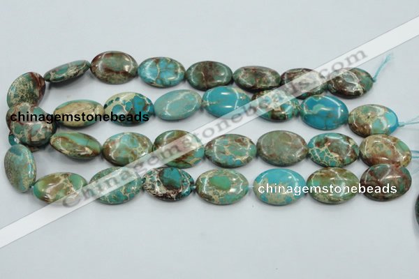 CSE09 15.5 inches 18*25mm oval natural sea sediment jasper beads