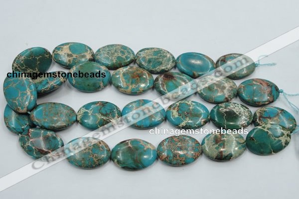 CSE10 15.5 inches 22*30mm oval natural sea sediment jasper beads