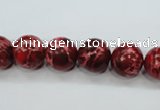 CSE163 15.5 inches 12mm round dyed natural sea sediment jasper beads