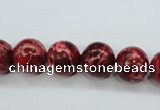 CSE164 15.5 inches 14mm round dyed natural sea sediment jasper beads