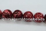 CSE165 15.5 inches 16mm round dyed natural sea sediment jasper beads