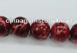 CSE166 15.5 inches 18mm round dyed natural sea sediment jasper beads