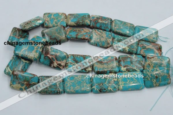 CSE17 15.5 inches 22*30mm rectangle natural sea sediment jasper beads