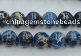 CSE211 15.5 inches 8mm round dyed natural sea sediment jasper beads