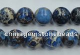 CSE213 15.5 inches 12mm round dyed natural sea sediment jasper beads