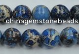 CSE214 15.5 inches 16mm round dyed natural sea sediment jasper beads