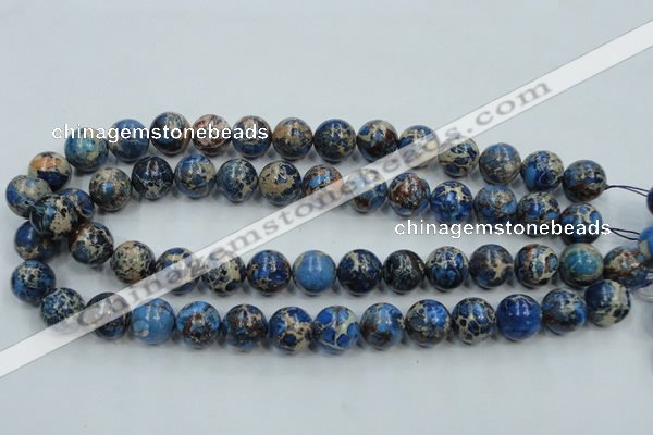 CSE215 15.5 inches 18mm round dyed natural sea sediment jasper beads