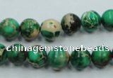 CSE220 15.5 inches 8mm round dyed natural sea sediment jasper beads