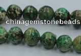 CSE221 15.5 inches 14mm round dyed natural sea sediment jasper beads