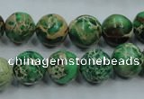 CSE222 15.5 inches 16mm round dyed natural sea sediment jasper beads