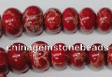 CSE304 15.5 inches 7*10mm – 15*20mm rondelle dyed sea sediment jasper beads