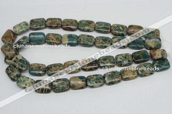 CSE5017 15.5 inches 15*20mm rectangle natural sea sediment jasper beads