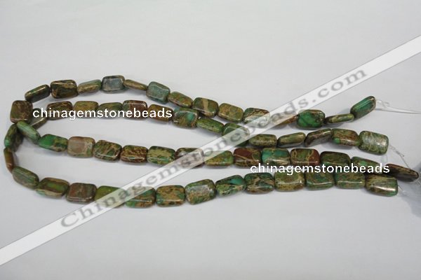 CSE5040 15.5 inches 10*14mm rectangle natural sea sediment jasper beads