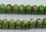 CSE55 15.5 inches 8*10mm rondelle dyed natural sea sediment jasper beads