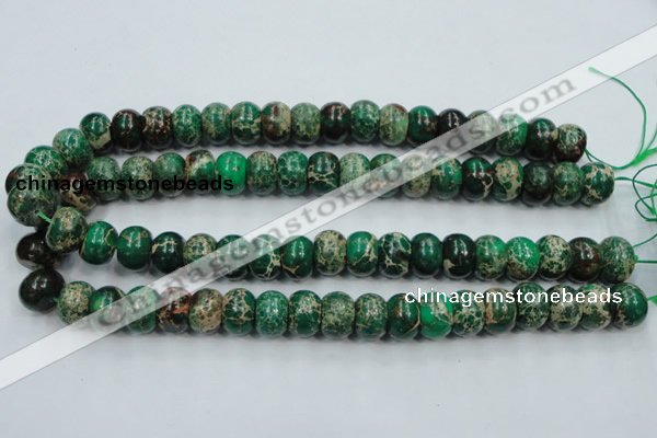 CSE60 15.5 inches 10*14mm rondelle dyed natural sea sediment jasper beads