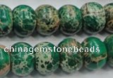 CSE61 15.5 inches 12*16mm rondelle dyed natural sea sediment jasper beads