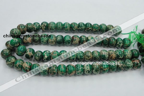 CSE61 15.5 inches 12*16mm rondelle dyed natural sea sediment jasper beads