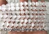 CSE612 15 inches 8mm round selenite gemstone beads