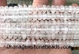 CSE620 15 inches 5*8mm rondelle selenite gemstone beads