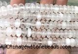 CSE621 15 inches 6*10mm rondelle selenite gemstone beads