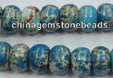 CSE63 15.5 inches 10*14mm rondelle dyed natural sea sediment jasper beads